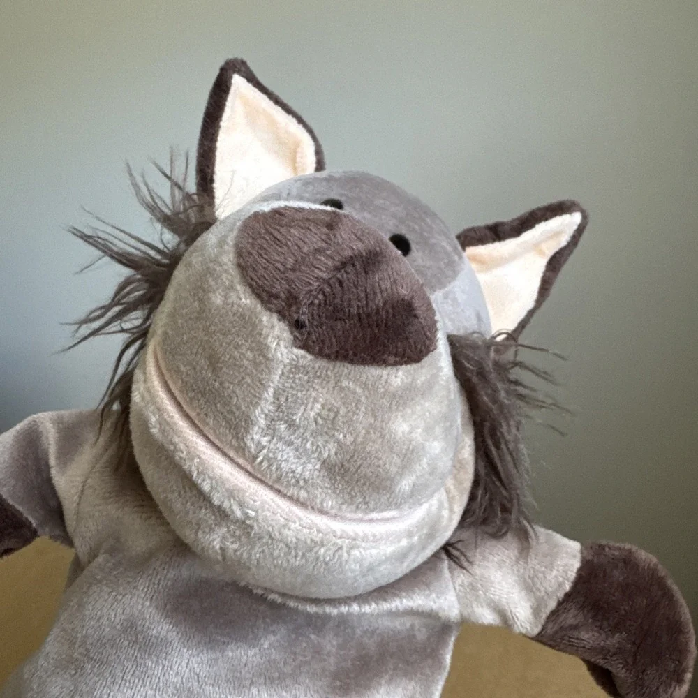 Wolf Open Mouth Hand Puppet Animal Pretend‎ Play Storytelling 9